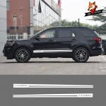 Car Stickers Explorer Car Side Stripes Side Skirts Graphics Vinyl Sticker Decals Racing Sport for Ford Explorer Car Decor